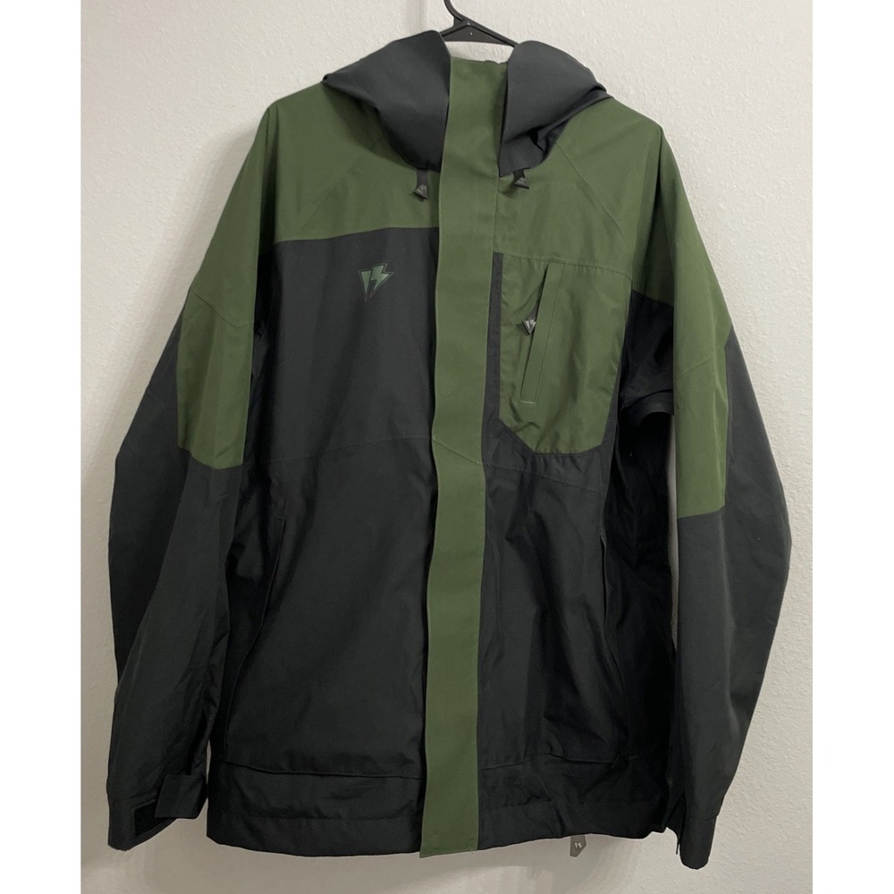 Homeschool Ski Snowboard Waterproof Shell Jacket Hooded Mens M‎